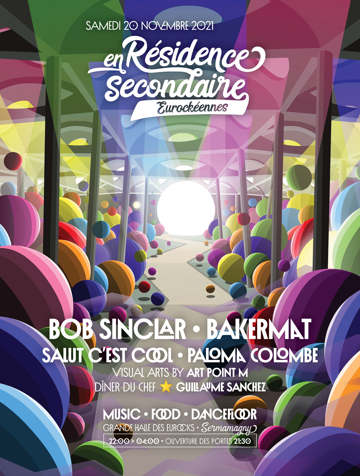 Eurockeennes 2021  - Annonce Bob Sinclar, Bakermat, Salut C'est Cool, ...